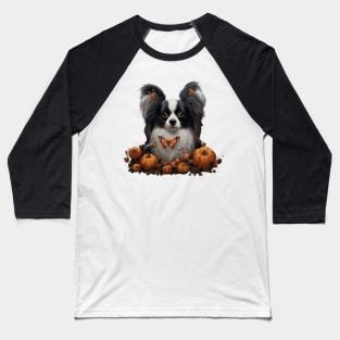 Papillon Halloween Baseball T-Shirt